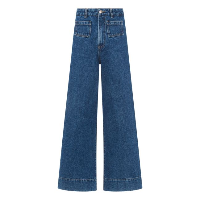Jeans Flare in Cotone Organico Effile | Demin