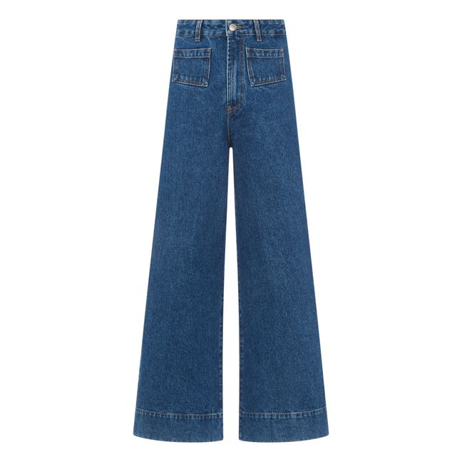 Jean Flare Coton Bio | Denim stonewashed