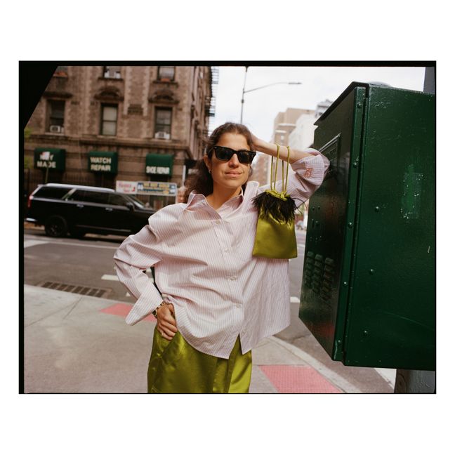 Colaboración Soeur x Leandra Cohen - West Side Stripes shirt | Rosa Palo