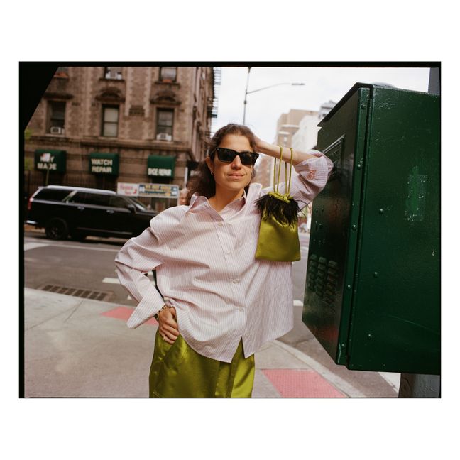 Collaboration Soeur x Leandra Cohen - Chemise West Side Rayures | Rose pâle