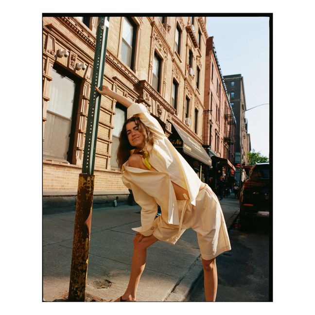 Collaboration Soeur x Leandra Cohen - Bermuda East Side Coton | Ecru