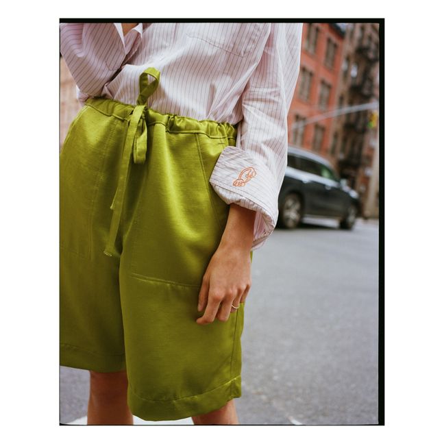 Collaboration Soeur x Leandra Cohen - Chemise West Side Rayures | Rose pâle