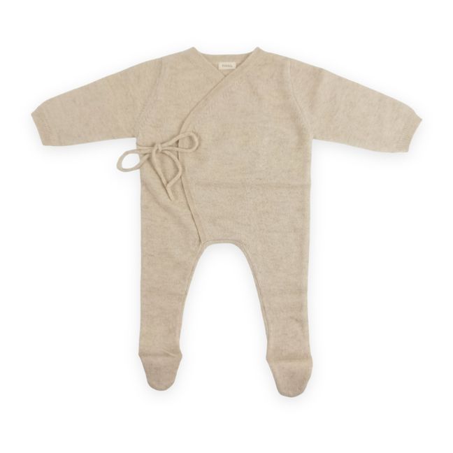 Organic Cashmere Babygrow Jumpsuit | Ecru