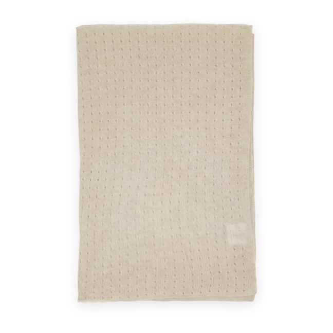 Organic Cotton Pointelle Blanket | Ecru