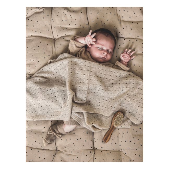 Organic Cotton Pointelle Blanket | Ecru
