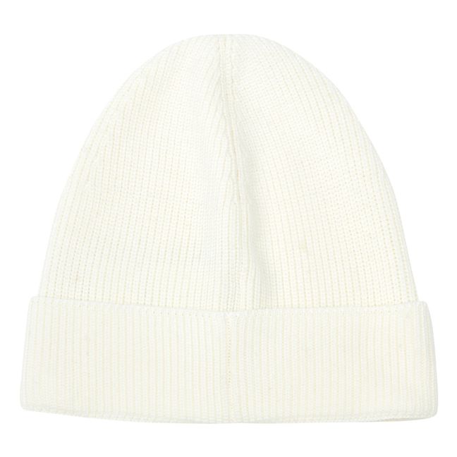 Bonnet Logo en Tricot | Blanco Roto