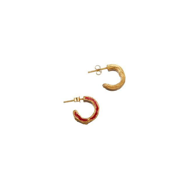 The Crimson Night Earrings | Gold