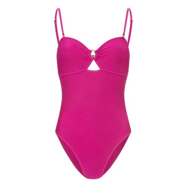 Maillot de bain 1 pièce Bandeau | Magenta