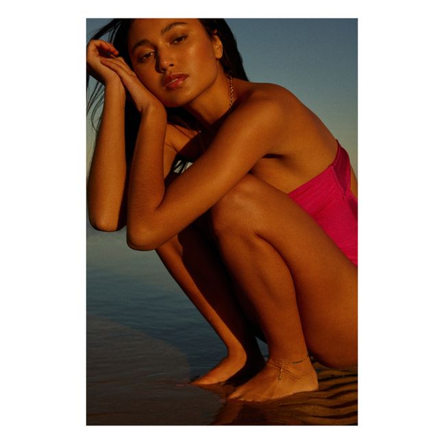 Maillot de bain 1 pièce Bandeau | Magenta