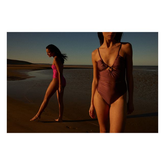 Maillot de bain 1 pièce Bandeau | Magenta