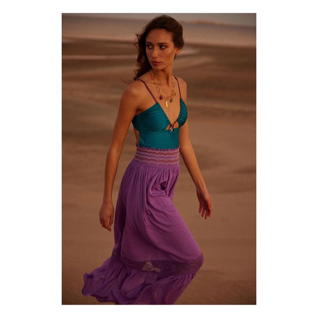 Maillot de bain 1 pièce | Bleu Vert