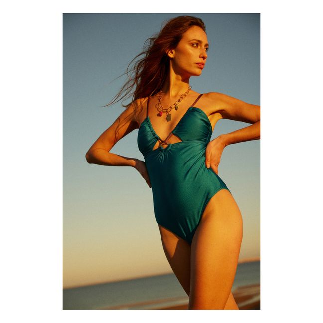 One-Piece Swimsuit | Blue Green
