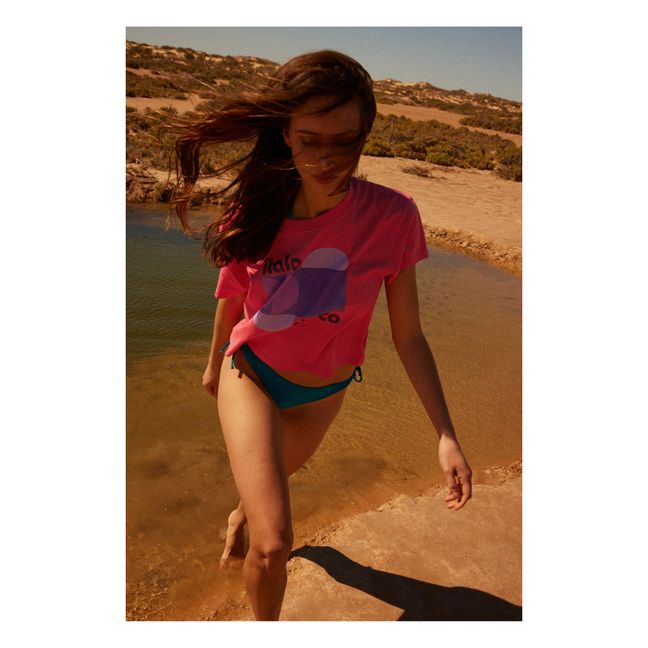 Bikinihose mit Bändern | Blaugrün