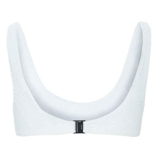 Top bikini, modello: Alfie, testurizzato | Ecru