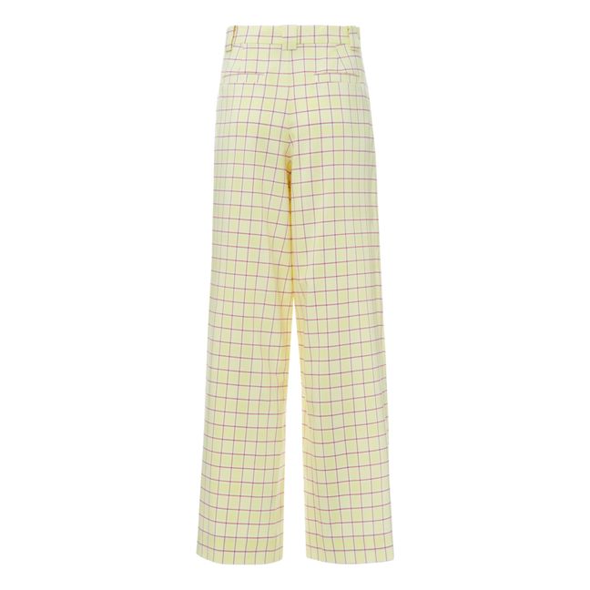 Hose Eline My Kariert | Zitronengelb