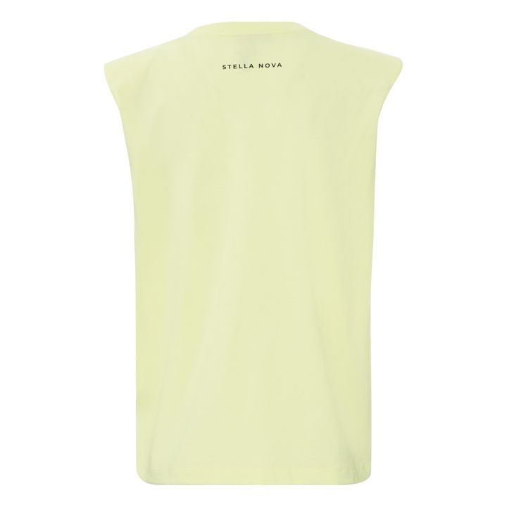 Camiseta Tirantes Teri de Algodón Bio | Amarillo Limón- Imagen del producto n°4