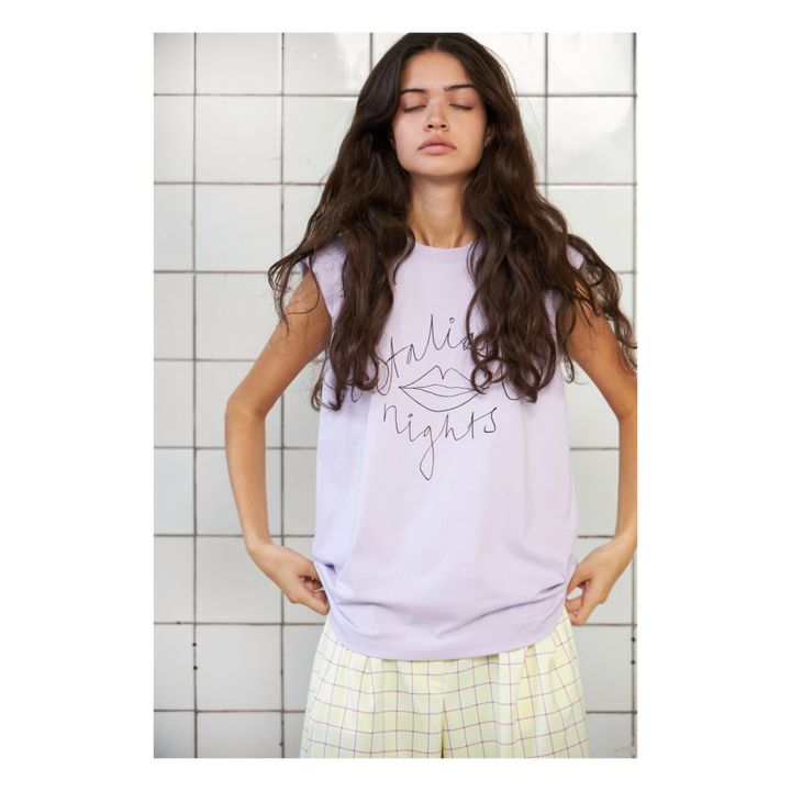 Camiseta Tirantes Teri de Algodón Bio | Lila- Imagen del producto n°1