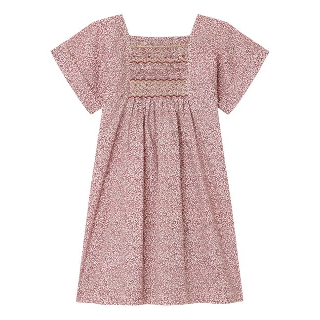 Paysanne Smocked Dress | Bordeaux