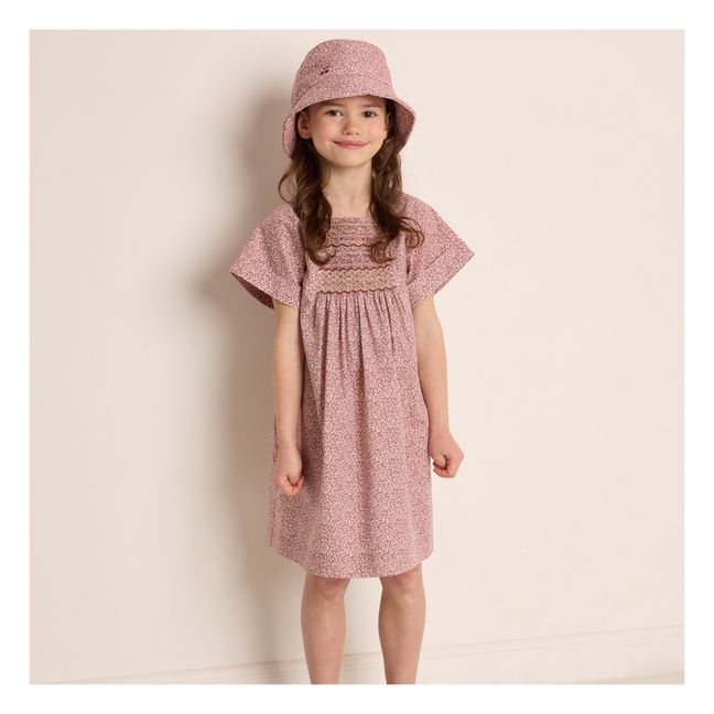 Paysanne Smocked Dress | Bordeaux