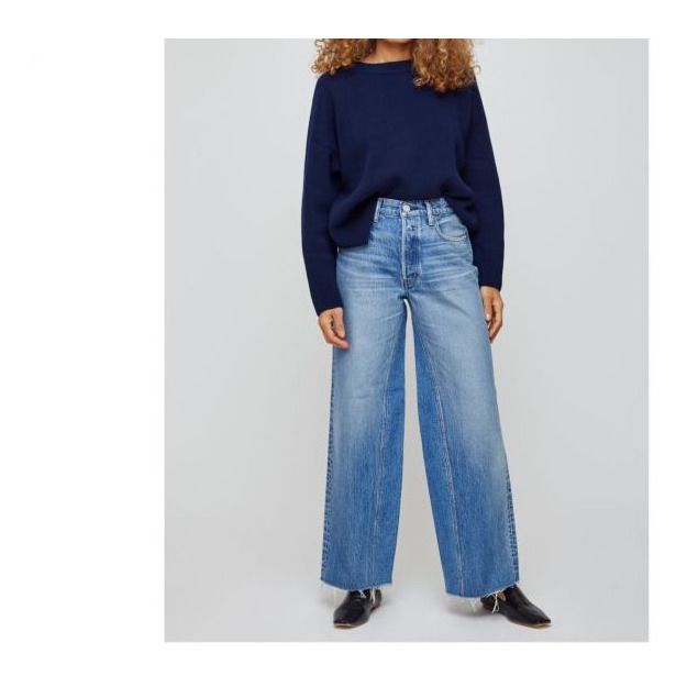 Riverview Wide Straight Jeans | Azul