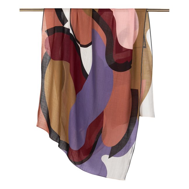 Foulard Envolée Laine | Vert kaki