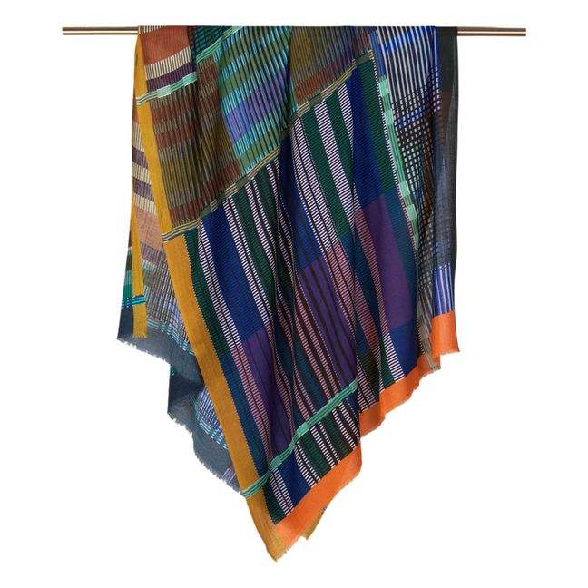 Foulard Ewé Laine | Khaki-braun