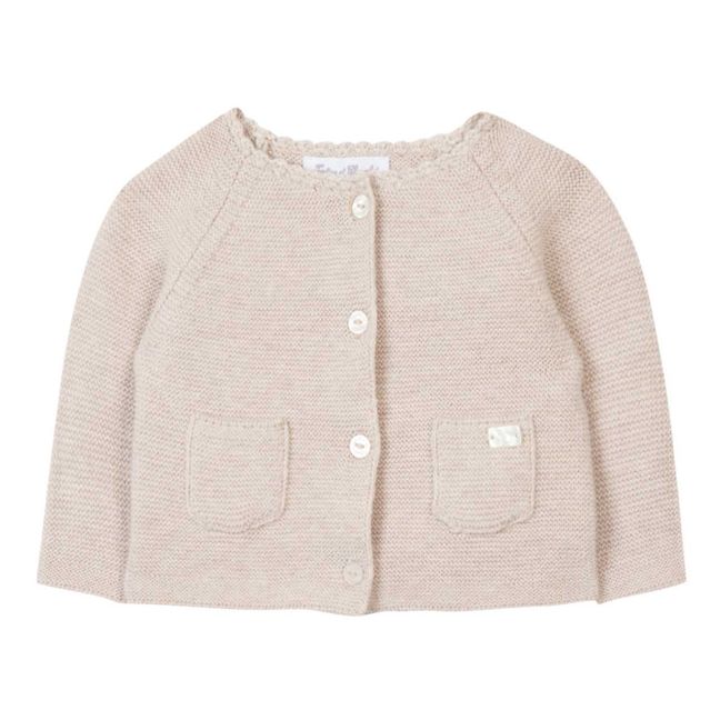 Cardigan in cotone e lana con tasche | Talpa
