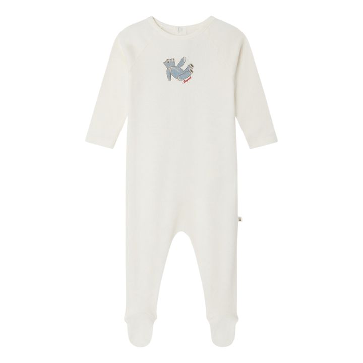 Pyjama mit Füßen Bär Tif | Seidenfarben- Produktbild Nr. 0
