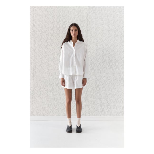 Camisa de algodón orgánico Moon | Blanco