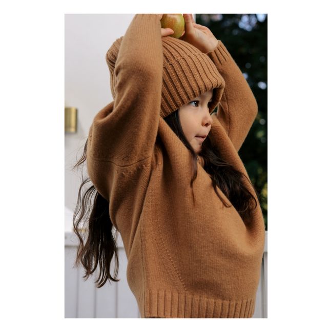 Ewii Merino Cashmere Turtleneck Sweater | Camel