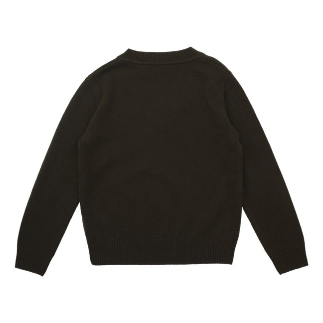 Jersey de cachemira de otoño | Verde Kaki