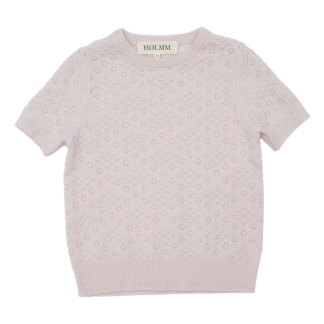 Nero Cashmere T-Shirt | Pale pink