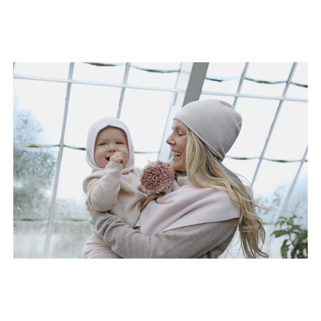 Cagoule Cachemire Netty | Rose pâle