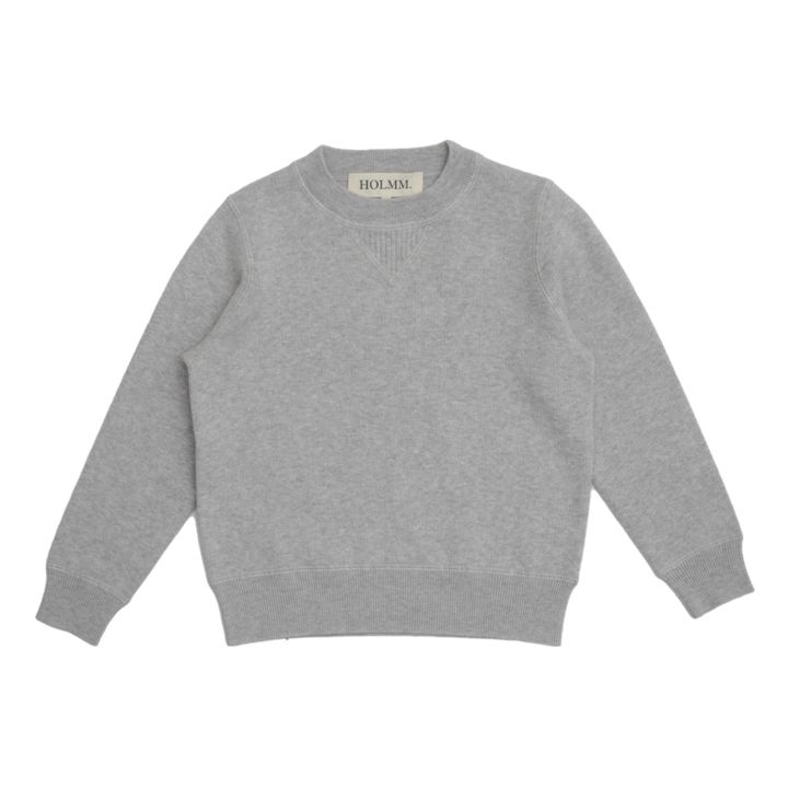 Roger Cotton Cashmere Sweater | Grey- Product image n°0