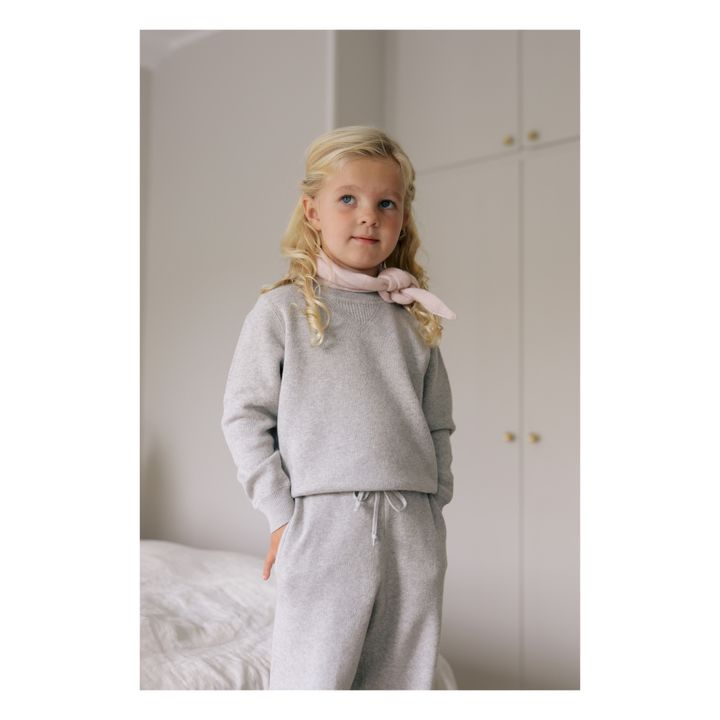 Roger Cotton Cashmere Sweater | Grey- Product image n°1