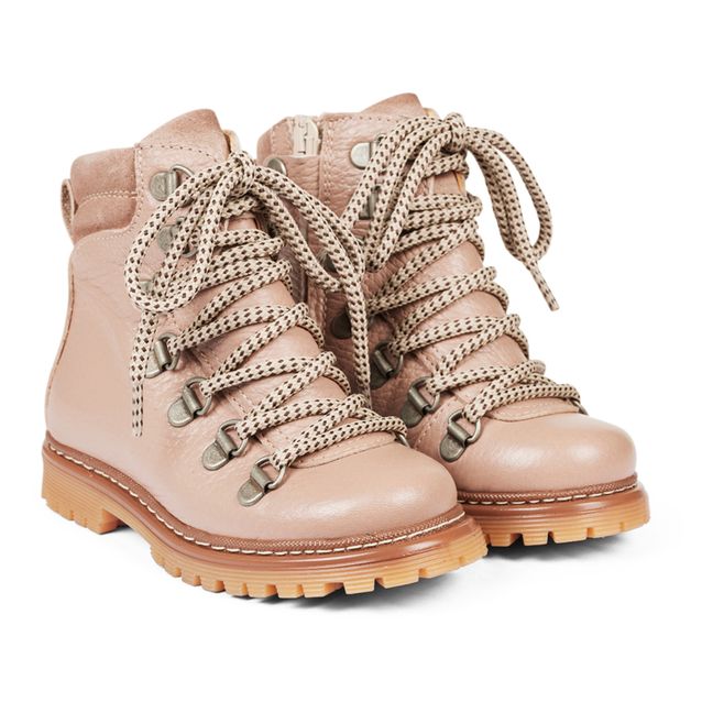 Zip Tex Boots | Pale pink