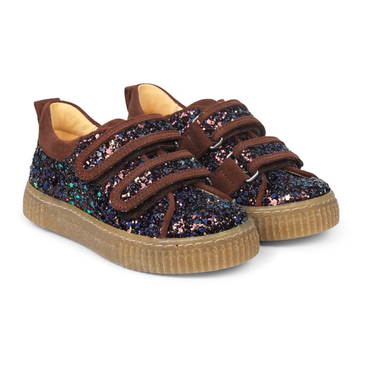 Angulus - Glitter Sneakers - Burgundy | Smallable