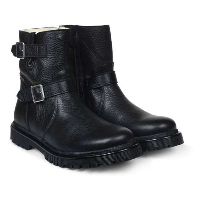 Bottines Zip Fourrées | Noir