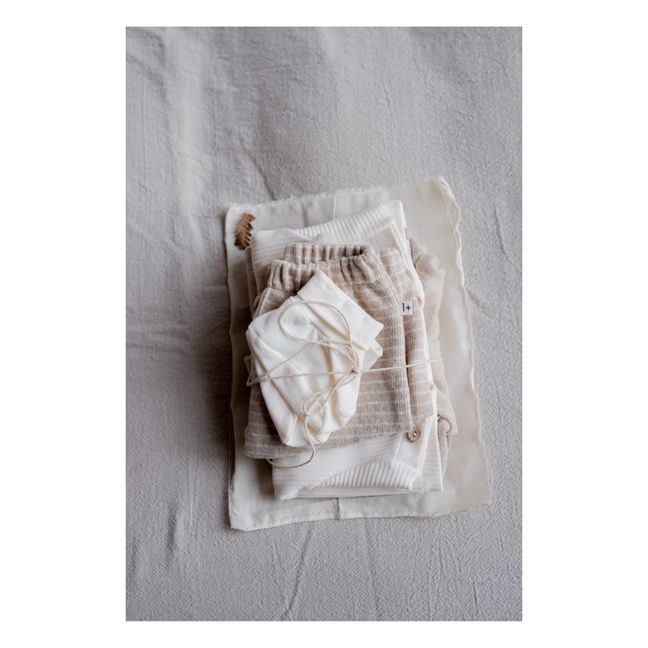 Chaussons Coton Bio Tito | Ecru