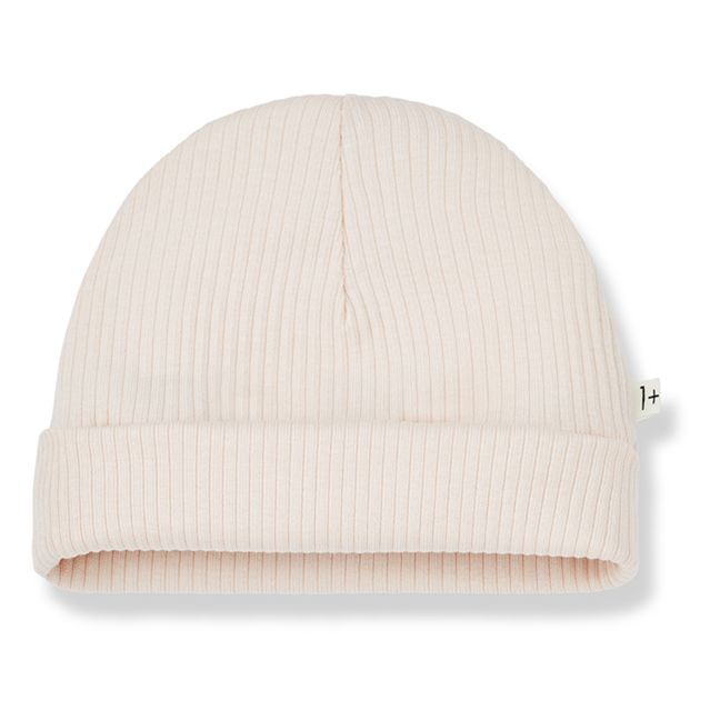 Berretto a coste in Lyocell tonico | Beige rosato