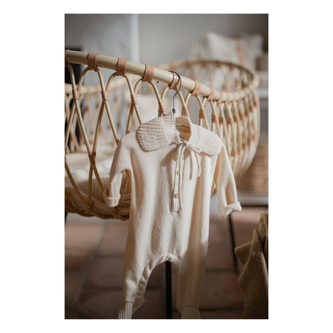 Gaetan Recycled Fibre Pyjamas | Ecru