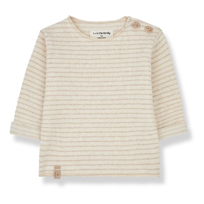 Gestreiftes T-Shirt aus recyceltem Material Aubin | Seidenfarben