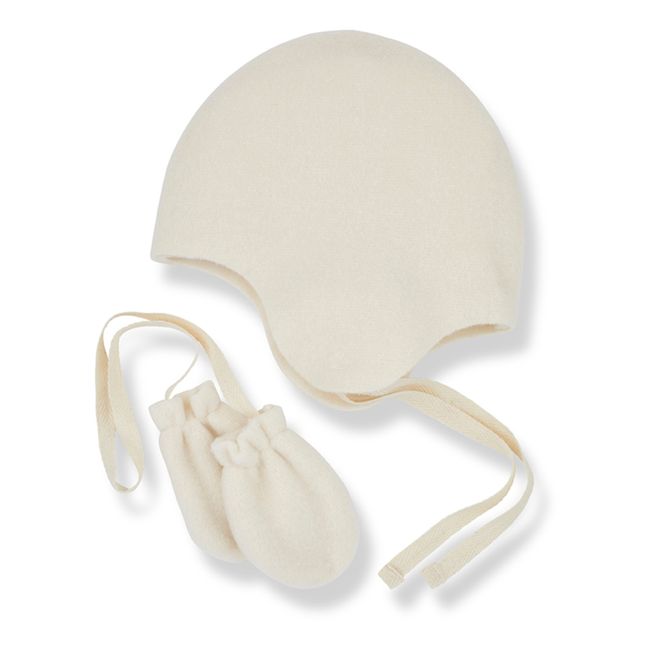 Béguin + Tanit Bamboo Mittens Set | Ecru