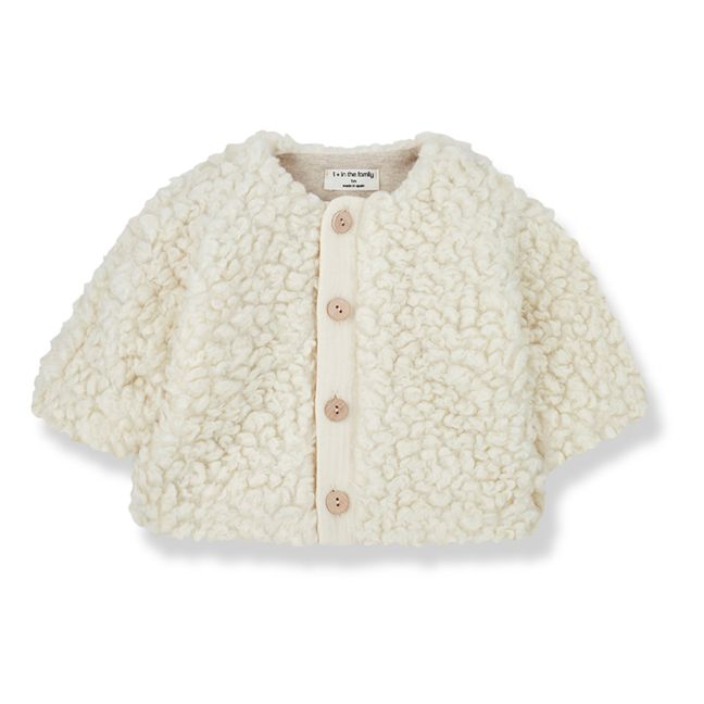 Emmanuel Wool Cotton Fur Jacket | Ecru
