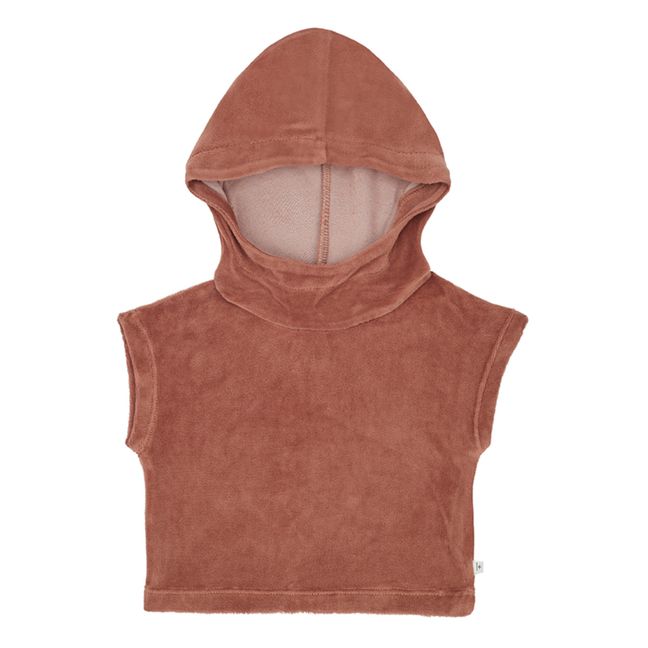 Sudadera de terciopelo sin mangas Timea | Terracotta