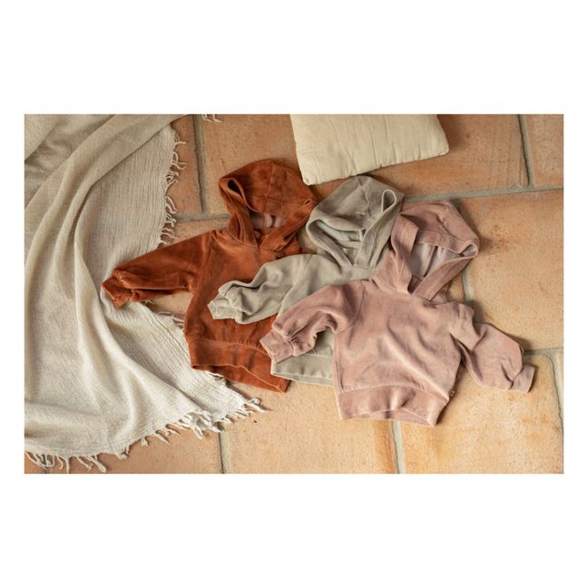 Hoddie Samt Albina | Mauve