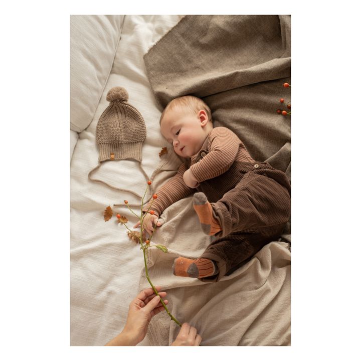 Pieter Corduroy Dungarees | Brown- Product image n°1