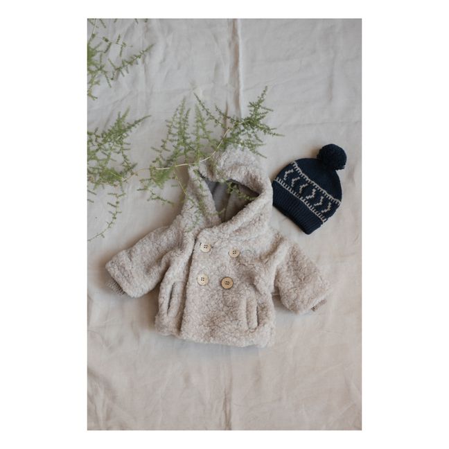Berretto Pompon Jacquard Nadja | Blu marino