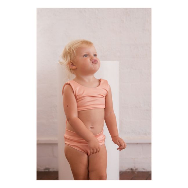 Maillot de Bain 2 pièces Matière Recyclée Arla | Abricot