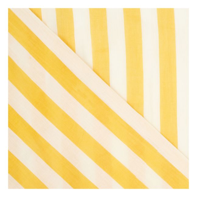 Yellow Sun Stripes Fitted Sheet